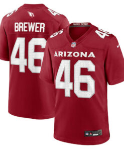 Aaron Brewer 46 Arizona Cardinals Team Game Men Jersey - Cardinal JS8791 nicesnker