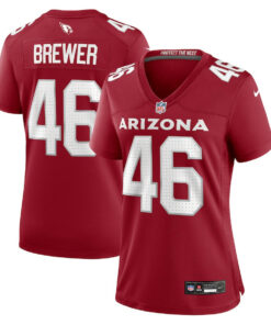 Aaron Brewer 46 Arizona Cardinals Women's Game Jersey - Cardinal JS6398 nicesnker