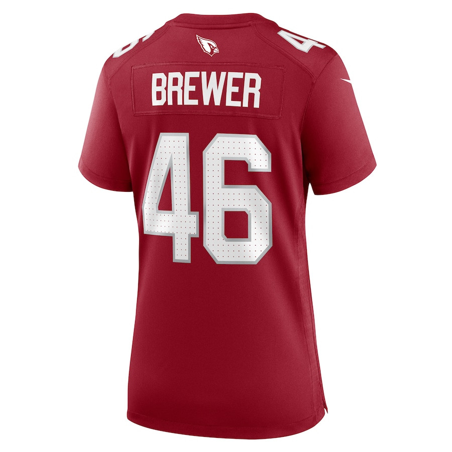 Aaron Brewer 46 Arizona Cardinals Women's Game Jersey - Cardinal JS6398 nicesnker - Image 3