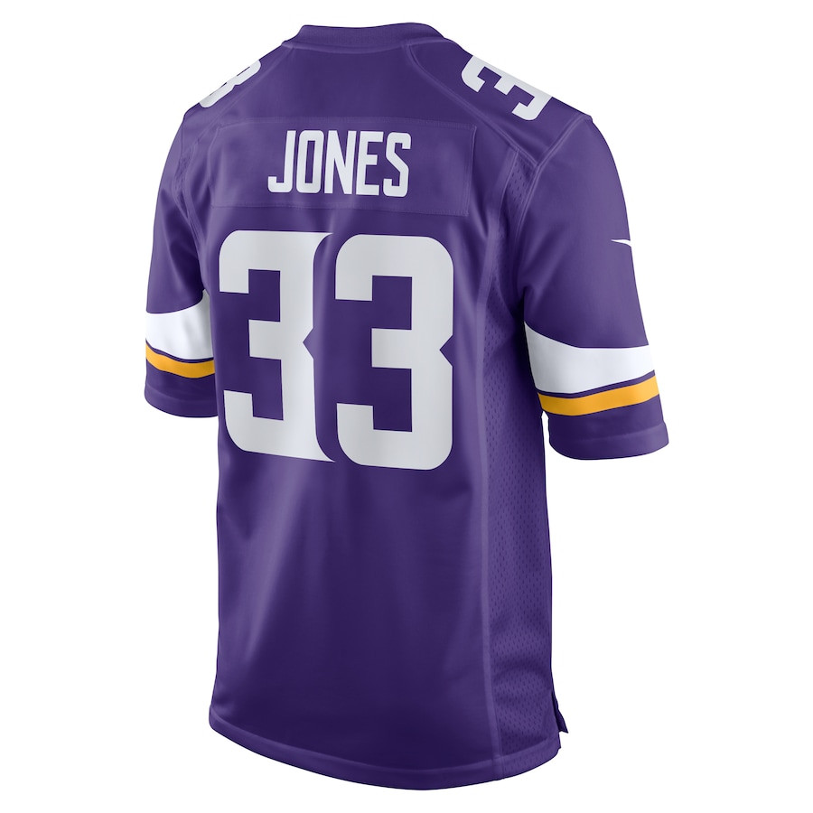 Aaron Jones 33 Minnesota Vikings Game Men Jersey - Purple JS9384 nicesnker - Image 3