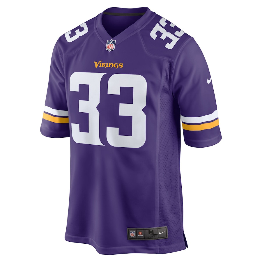 Aaron Jones 33 Minnesota Vikings Game Men Jersey - Purple JS9384 nicesnker - Image 2