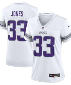 Aaron Jones 33 Minnesota Vikings Women's Alternate Game Jersey - White JS6612 nicesnker
