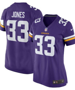 Aaron Jones 33 Minnesota Vikings Women's Game Jersey - Purple JS4910 nicesnker
