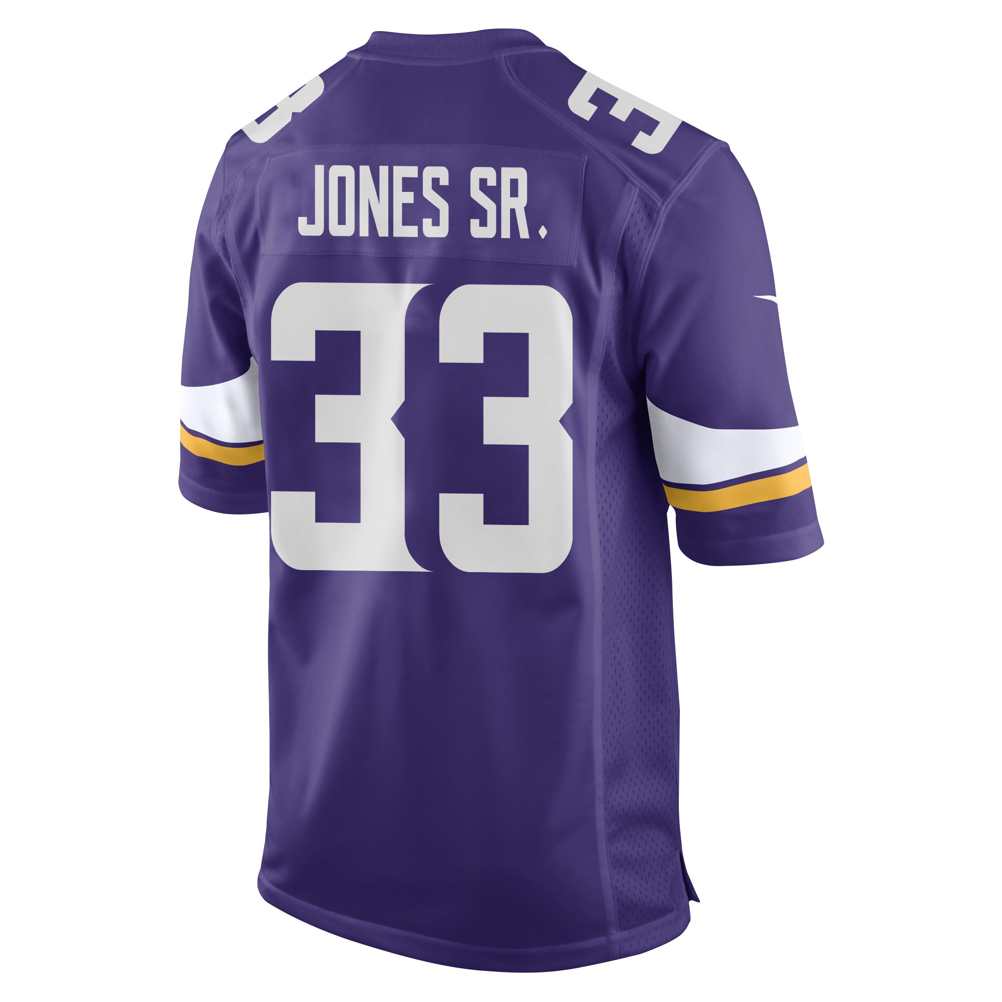 Aaron Jones Sr. 33 Minnesota Vikings Super Bowl LIX New Orleans Patch Game Men Jersey - Purple JS3871 nicesnker - Image 2