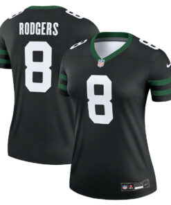 Aaron Rodgers 8 New York Jets Alternate Legend Jersey, Women Legacy Black JS6279 nicesnker