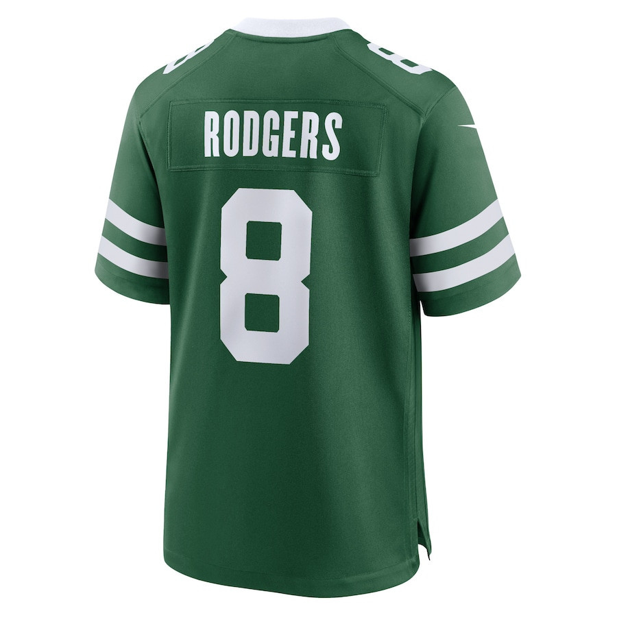 Aaron Rodgers 8 New York Jets Game Jersey - Men, Legacy Green JS4959 nicesnker - Image 3