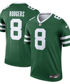 Aaron Rodgers 8 New York Jets Legend Jersey - Men, Legacy Green JS4458 nicesnker