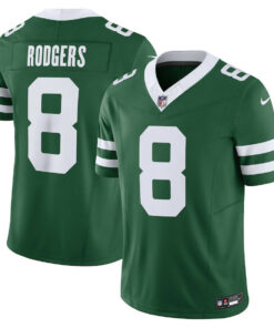 Aaron Rodgers 8 New York Jets Vapor F.U.S.E. Limited Jersey - Men, Legacy Green JS5025 nicesnker