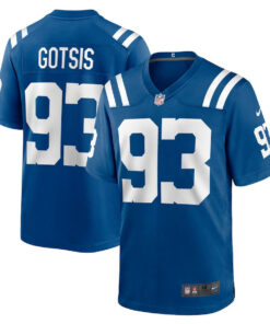 Adam Gotsis 93 Indianapolis Colts Team Game Men Jersey - Royal JS1785 nicesnker