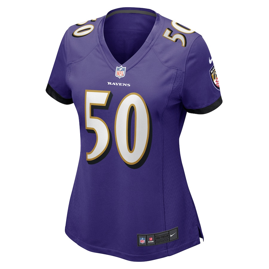 Adisa Isaac 50 Baltimore Ravens Women's Game Jersey - Purple JS1807 nicesnker - Image 2
