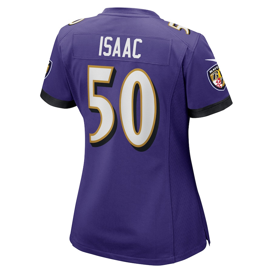 Adisa Isaac 50 Baltimore Ravens Women's Game Jersey - Purple JS1807 nicesnker - Image 3