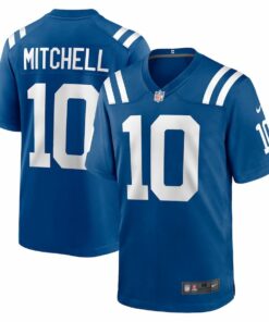 Adonai Mitchell 10 Indianapolis Colts Game Men Jersey - Royal JS4221 nicesnker