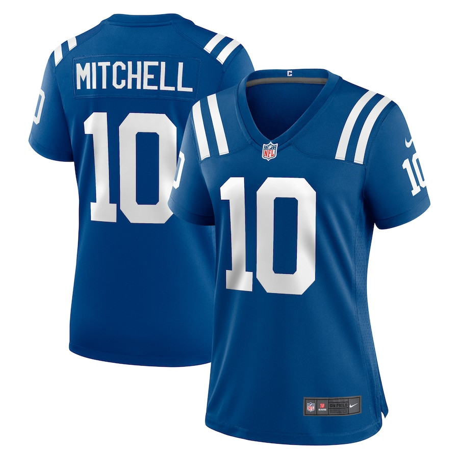 Adonai Mitchell 10 Indianapolis Colts Women's Game Jersey - Royal JS8150 nicesnker