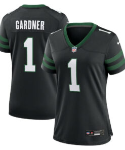 Ahmad Sauce Gardner 1 New York Jets Alternate Game Jersey - Women, Black JS6565 nicesnker