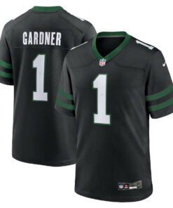 Ahmad Sauce Gardner 1 New York Jets Alternate Game Men Jersey - Legacy Black JS1996 nicesnker