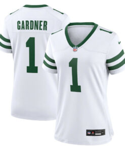 Ahmad Sauce Gardner 1 New York Jets Game Women Jersey - Legacy White JS4520 nicesnker