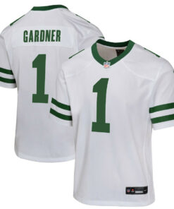 Ahmad Sauce Gardner 1 New York Jets Game YOUTH Jersey - Legacy White JS8215 nicesnker