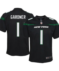 Ahmad Sauce Gardner 1 New York Jets YOUTH Game Jersey - Black JS4025 nicesnker