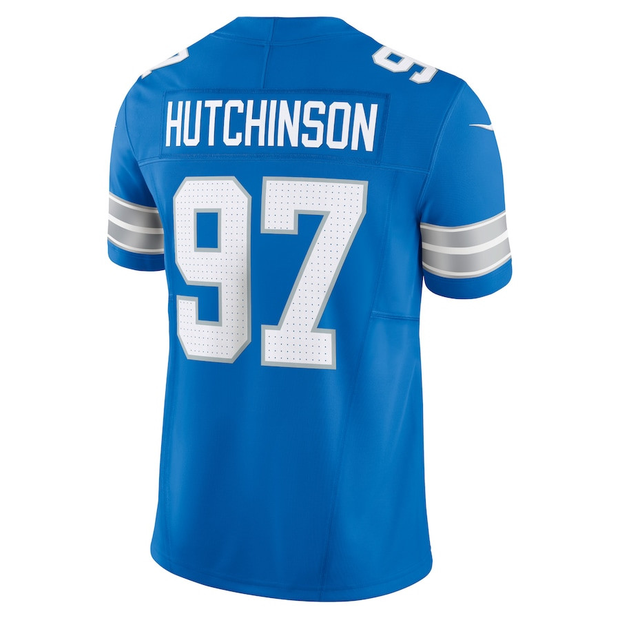 Aidan Hutchinson 97 Detroit Lions Vapor F.U.S.E. Limited Jersey - Men, Blue JS7797 nicesnker - Image 3