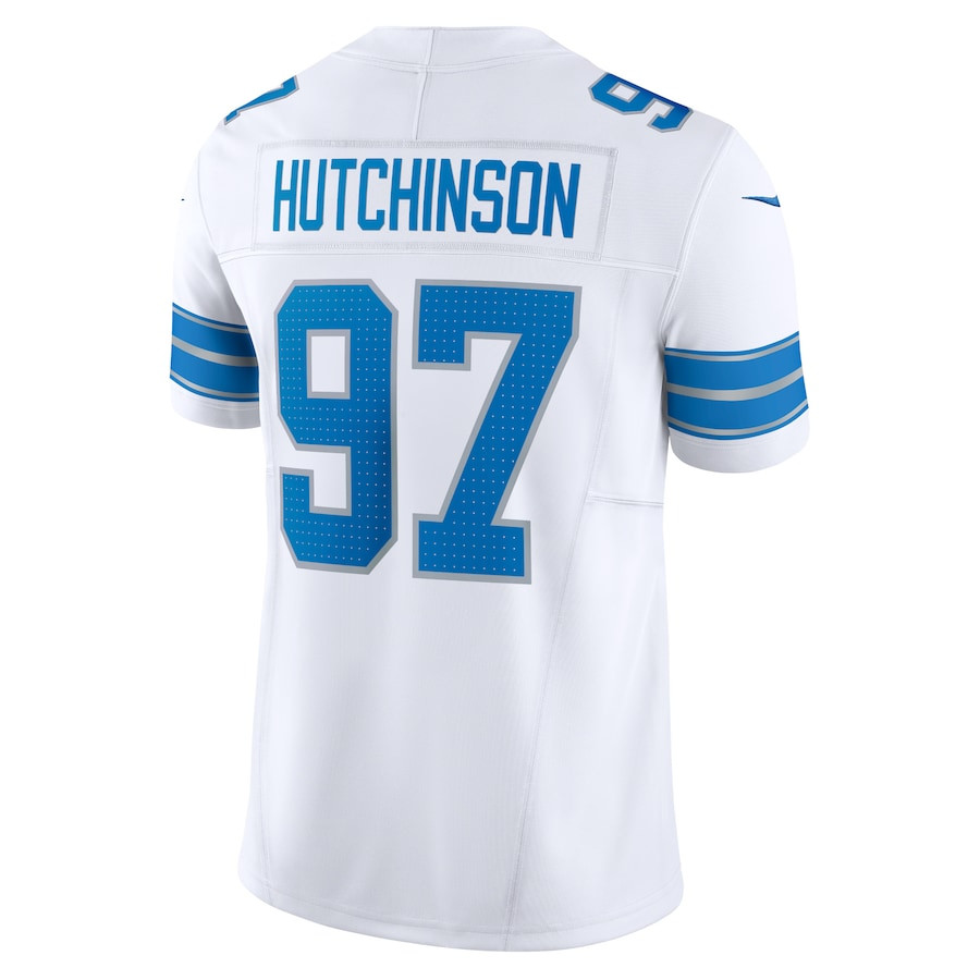 Aidan Hutchinson 97 Detroit Lions Vapor F.U.S.E. Limited Jersey - White JS3968 nicesnker - Image 3