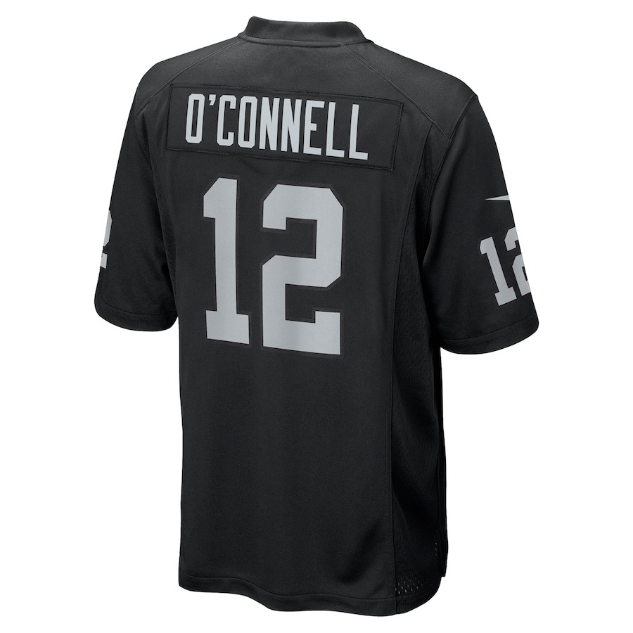 Aidan O'Connell 12 Las Vegas Raiders Team Game Men Jersey - Black JS9849 nicesnker - Image 3
