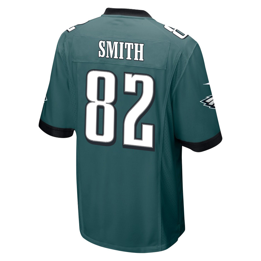 Ainias Smith 82 Philadelphia Eagles Super Bowl LIX Champions Patch Game Men Jersey - Midnight Green JS4930 nicesnker - Image 2