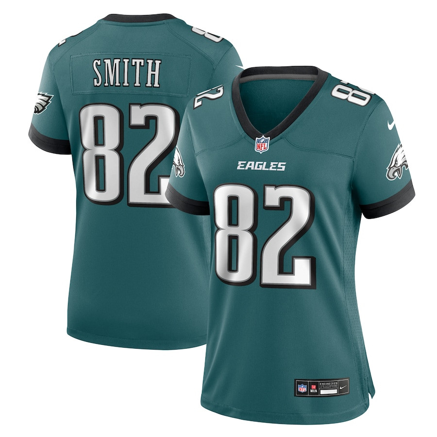 Ainias Smith 82 Philadelphia Eagles Women's Team Game Jersey - Midnight Green JS8075 nicesnker
