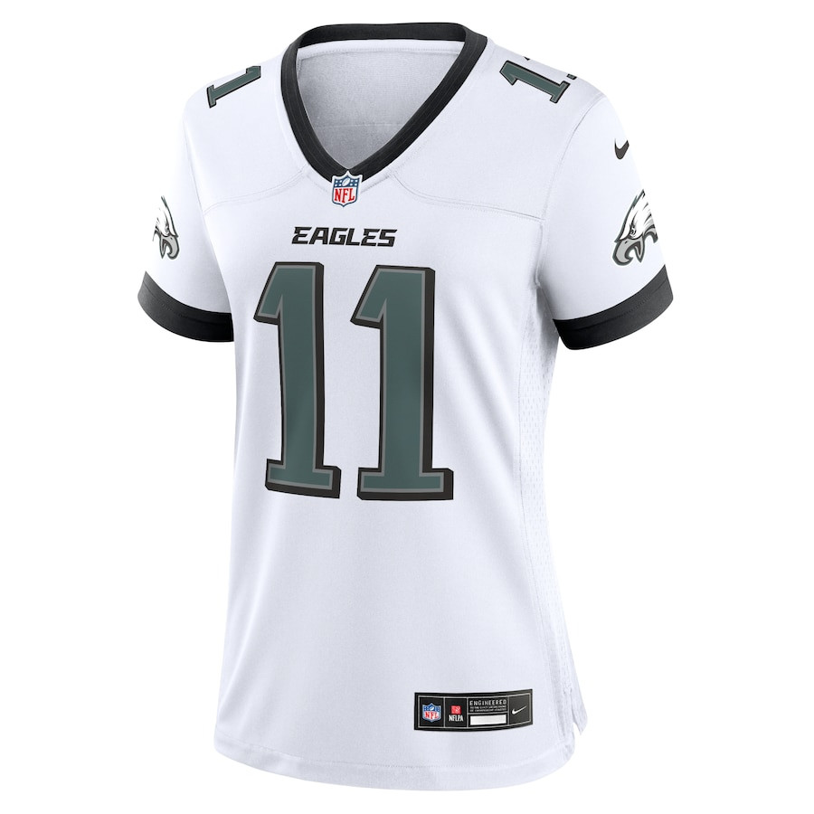 A.J. Brown 11 Philadelphia Eagles Game Women Jersey - White JS2568 nicesnker - Image 2