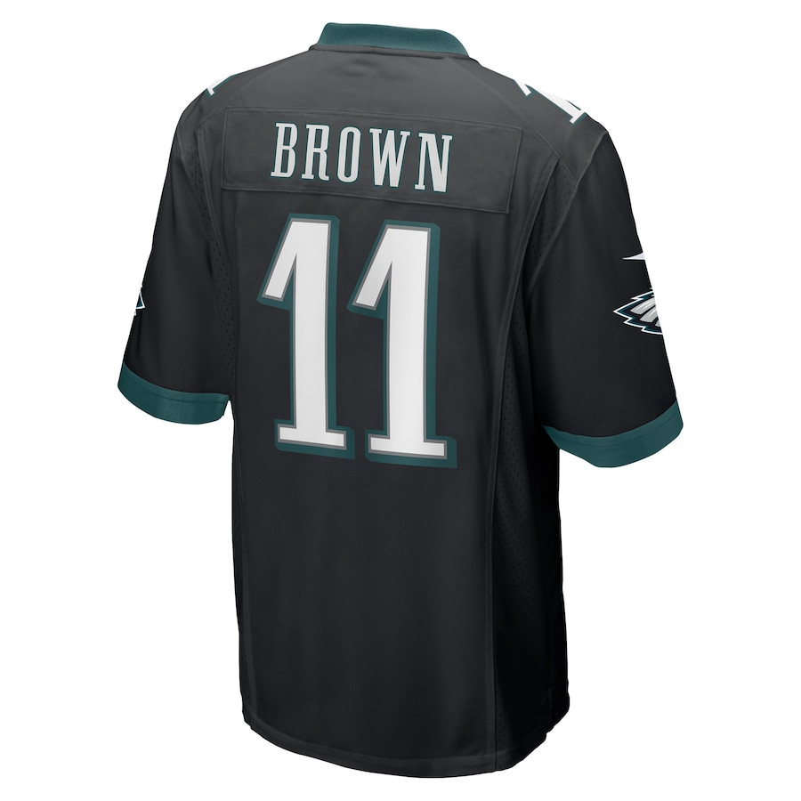 A.J. Brown 11 Philadelphia Eagles Men Game Jersey - Black JS6008 nicesnker - Image 3