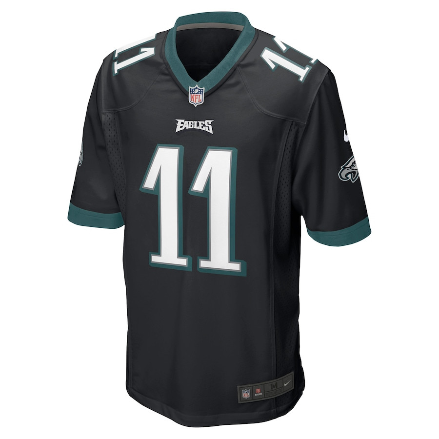 A.J. Brown 11 Philadelphia Eagles Men Game Jersey - Black JS6008 nicesnker - Image 2