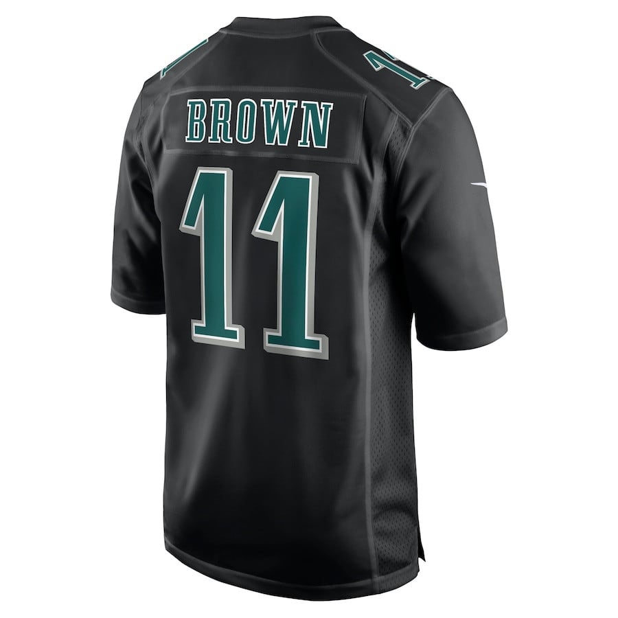 A.J. Brown 11 Philadelphia Eagles Super Bowl LIX Fashion Game Player Jersey - Carbon Black JS6595 nicesnker - Image 3