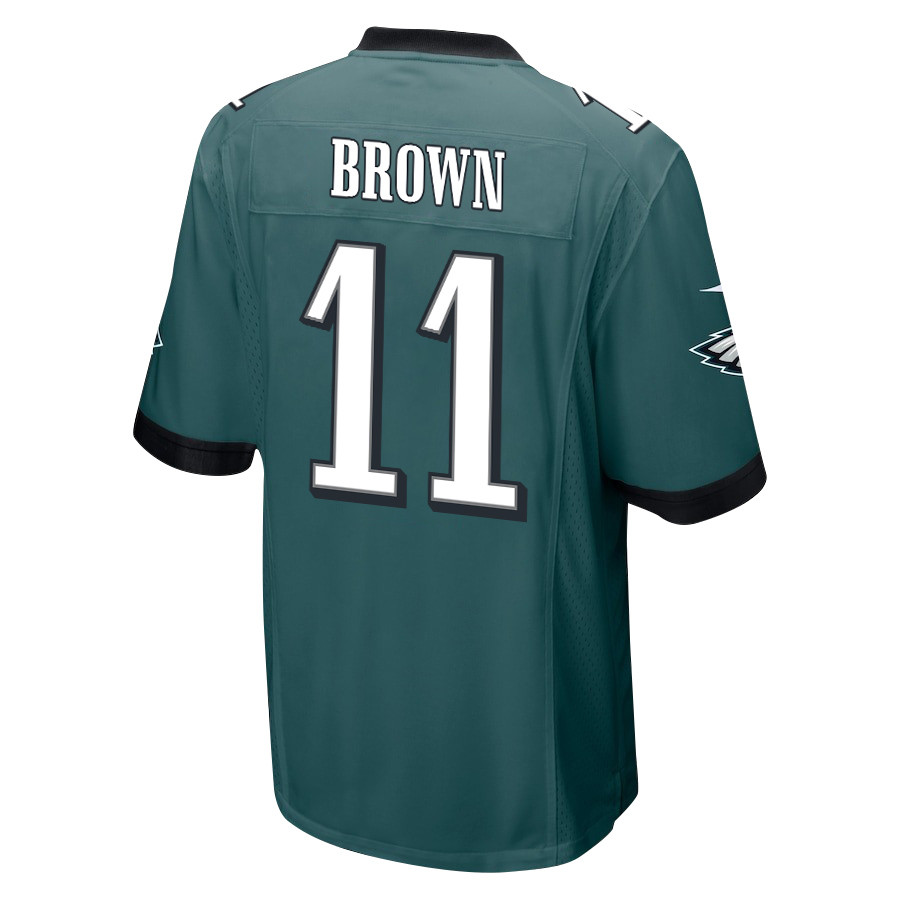 A.J. Brown 11 Philadelphia Eagles Super Bowl LIX New Orleans Patch Game Men Jersey - Midnight Green JS8524 nicesnker - Image 2