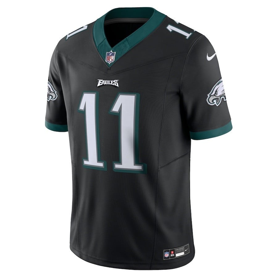 A.J. Brown 11 Philadelphia Eagles Vapor F.U.S.E. Limited Alternate Jersey - Black JS8607 nicesnker - Image 2