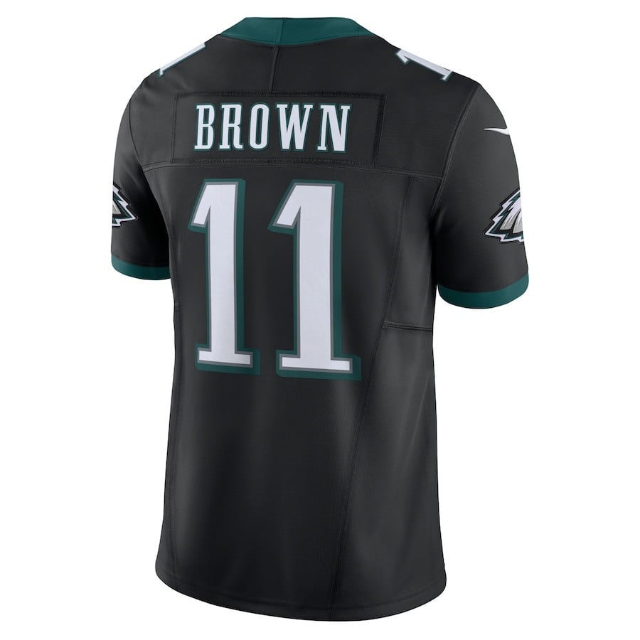 A.J. Brown 11 Philadelphia Eagles Vapor F.U.S.E. Limited Alternate Jersey - Black JS8607 nicesnker - Image 3