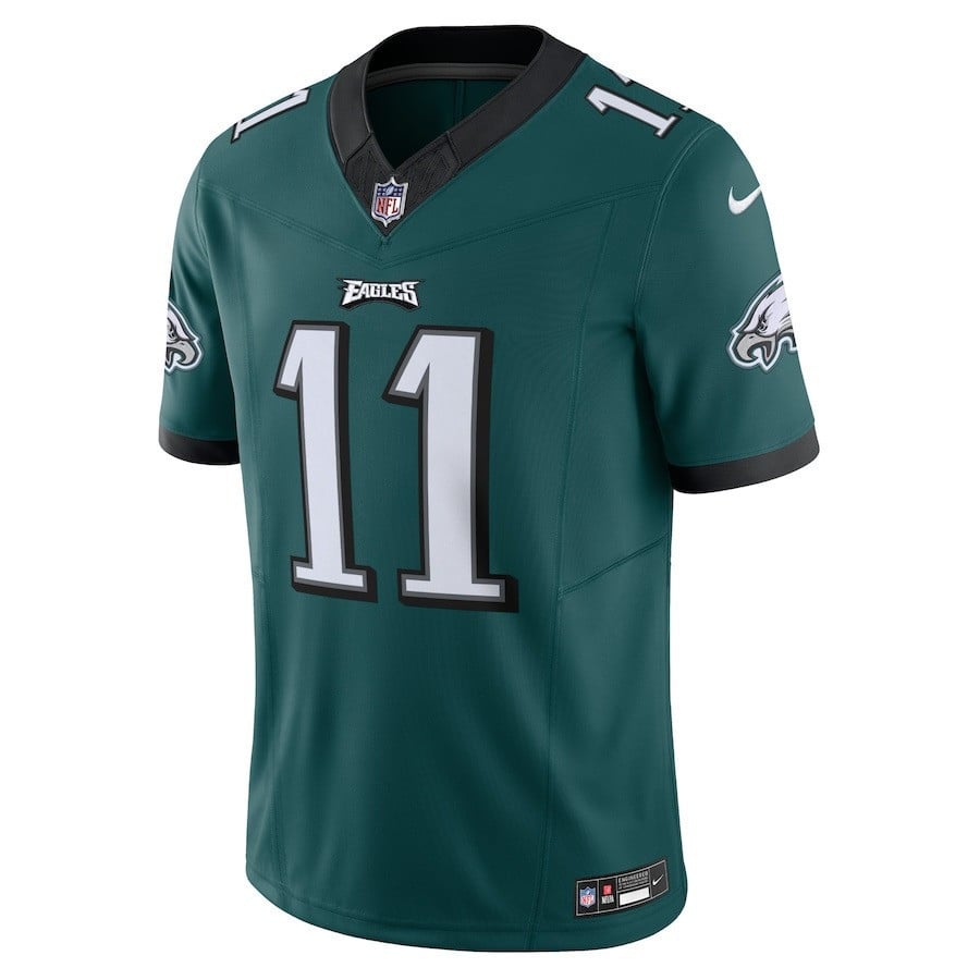 A.J. Brown 11 Philadelphia Eagles Vapor F.U.S.E. Limited Jersey - Midnight Green JS5815 nicesnker - Image 2