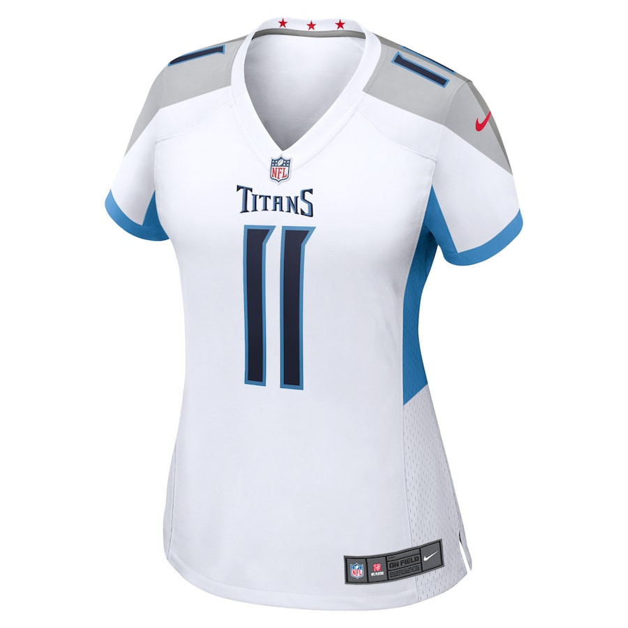 AJ Brown 11 Tennessee Titans Women Game Jersey - White JS7228 nicesnker - Image 2