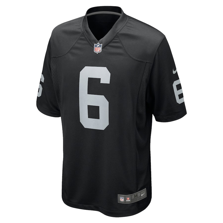 AJ Cole 6 Las Vegas Raiders Men Game Jersey - Black JS1186 nicesnker - Image 2