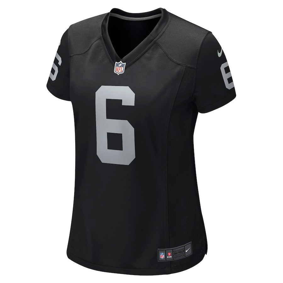 AJ Cole 6 Las Vegas Raiders Women Game Jersey - Black JS5619 nicesnker - Image 2