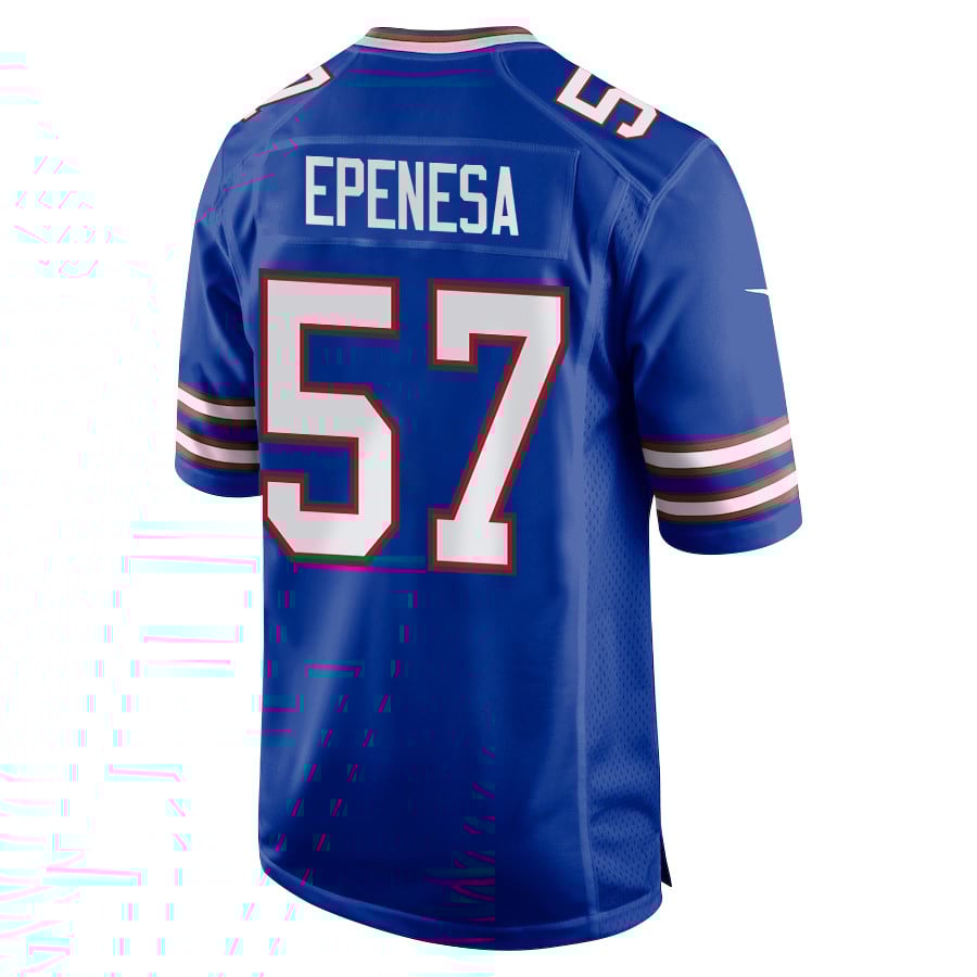 A.J. Epenesa 57 Buffalo Bills Super Bowl LIX New Orleans Patch Game Men Jersey - Royal JS5790 nicesnker - Image 2