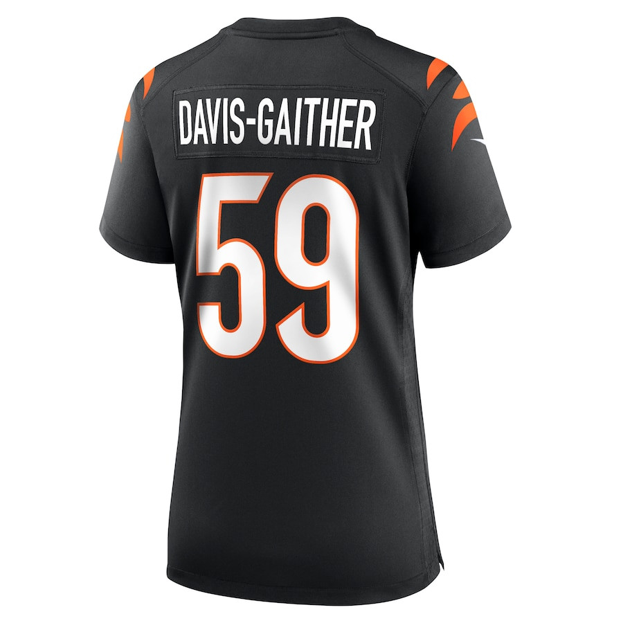 Akeem Davis-Gaither 59 Cincinnati Bengals Women Game Jersey - Black JS5431 nicesnker - Image 3