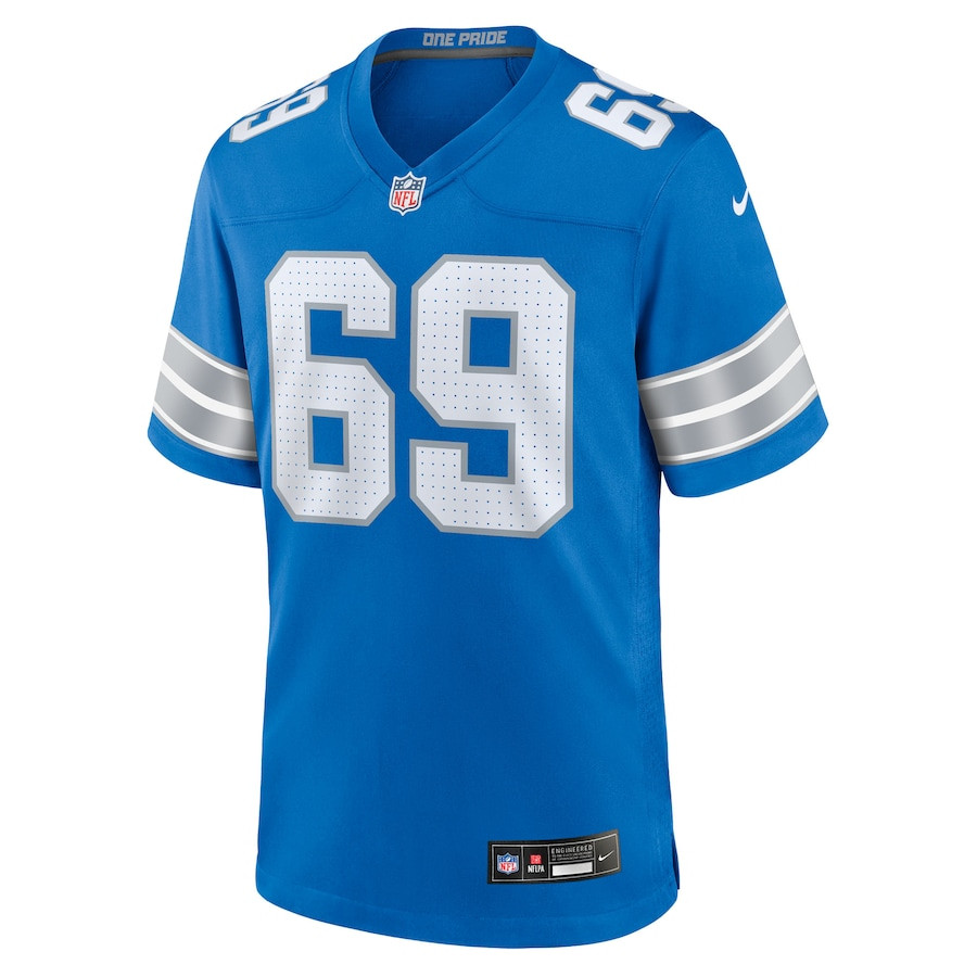 Al-Quadin Muhammad 69 Detroit Lions Team Game Men Jersey - Blue JS5273 nicesnker - Image 2