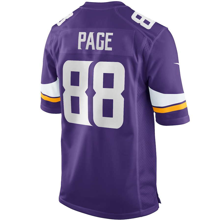 Alan Page 88 Minnesota Vikings Men Game Retired Jersey - Purple JS5589 nicesnker - Image 3