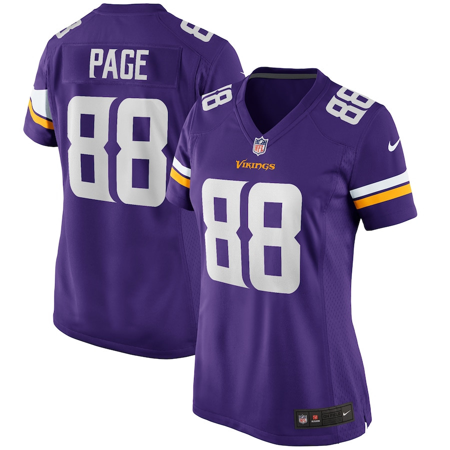 Alan Page 88 Minnesota Vikings Women Game Retired Jersey - Purple JS1915 nicesnker