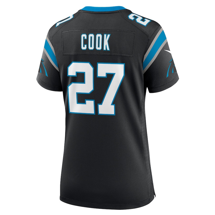 Alex Cook 27 Carolina Panthers Game Women Jersey - Black JS2402 nicesnker - Image 3
