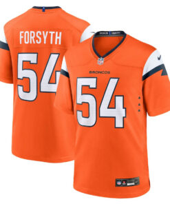 Alex Forsyth 54 Denver Broncos Team Game Men Jersey - Orange JS2109 nicesnker
