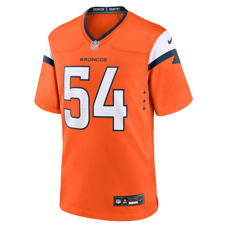 Alex Forsyth 54 Denver Broncos Team Game Men Jersey - Orange JS2109 nicesnker - Image 2