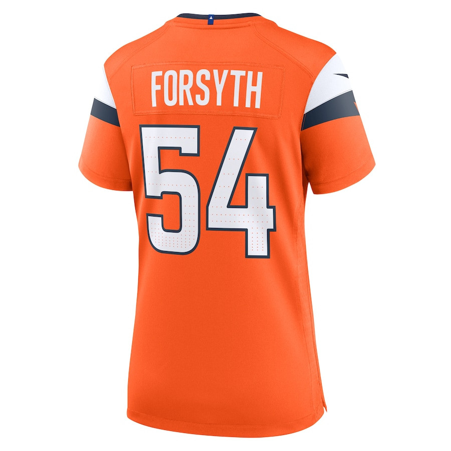 Alex Forsyth 54 Denver Broncos Women's Team Game Jersey - Orange JS1473 nicesnker - Image 3