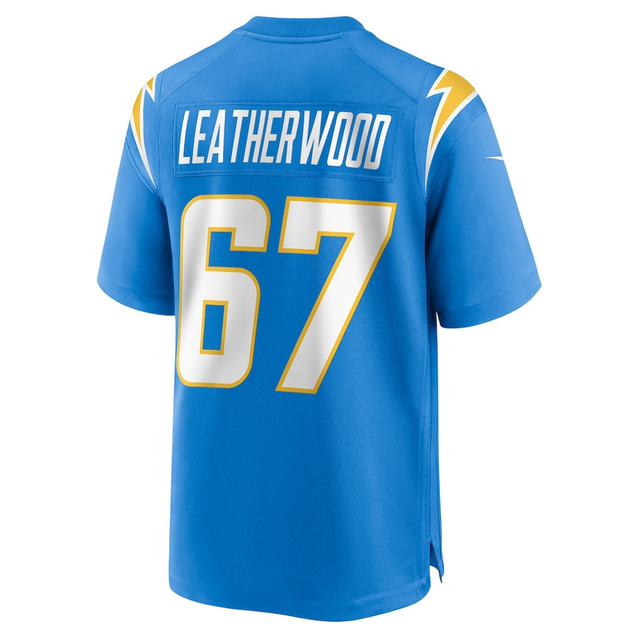 Alex Leatherwood 67 Los Angeles Chargers Team Game Men Jersey - Powder Blue JS3200 nicesnker - Image 3