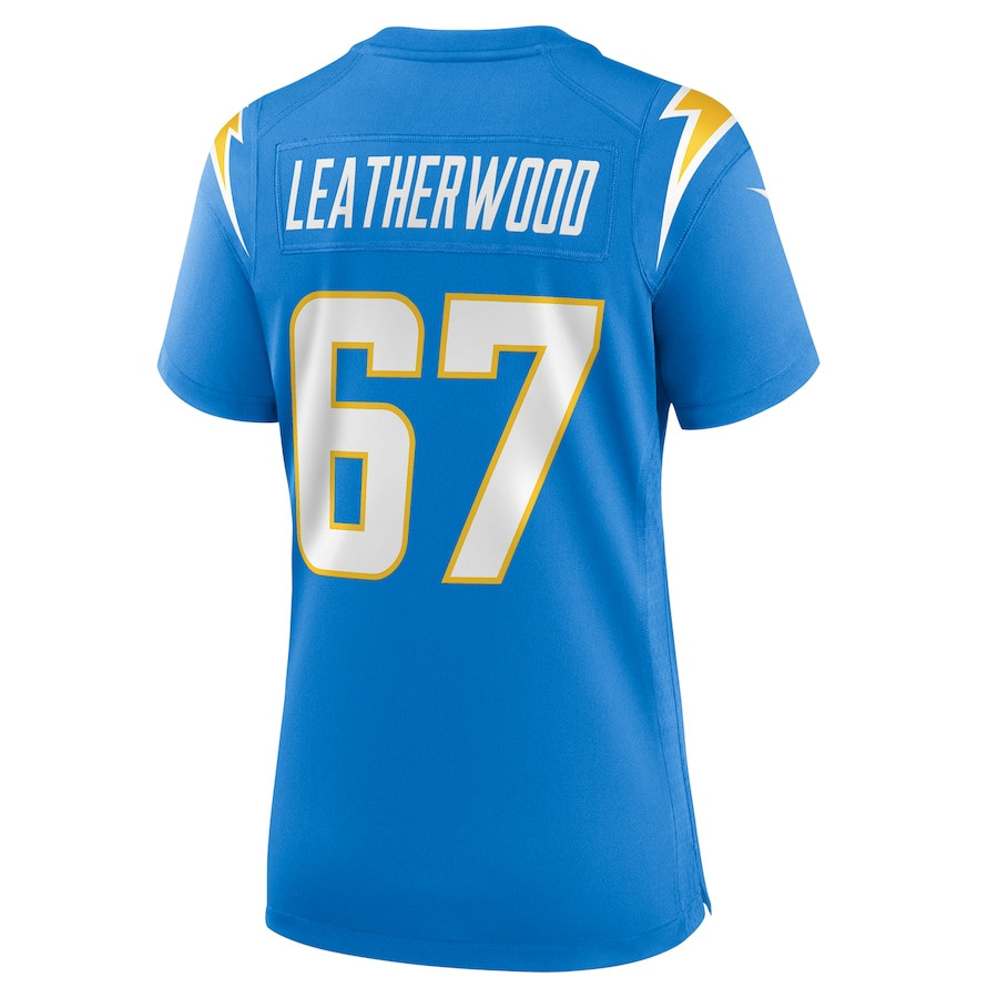 Alex Leatherwood 67 Los Angeles Chargers Women's Game Jersey - Powder Blue JS1524 nicesnker - Image 3