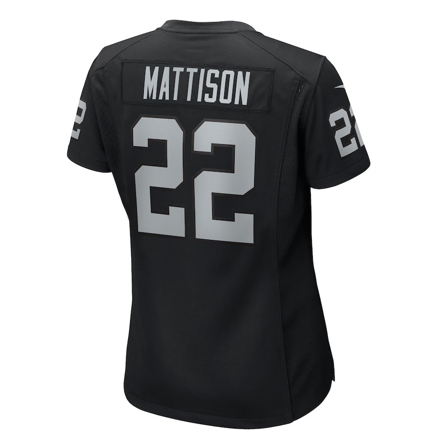 Alexander Mattison 22 Las Vegas Raiders Women's Team Game Jersey - Black JS9044 nicesnker - Image 3